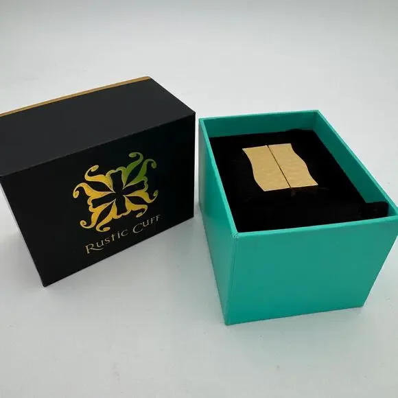 Rustic Cuff Haley Calfhair Cuff 1" Wrap Magnetic Gold Clasp NIB - Picture 3 of 7